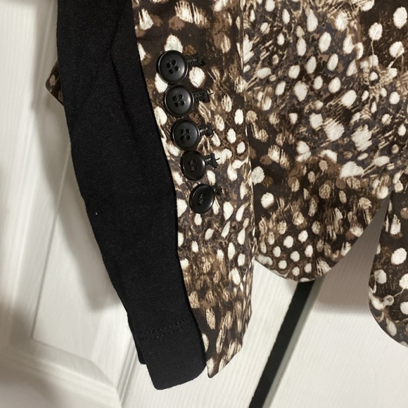 Cotton BCBG Maxazria Brown &  Black Womans coat Jacket SMALL - Picture 5 of 12